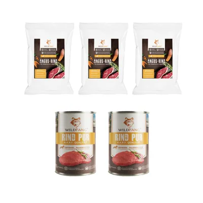 Wildfang Gourmet Box Adulte - Aliments secs et humides - Pur Boeuf