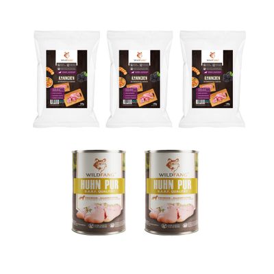 Wildfang Gourmet Box Adulte - Aliments secs et humides - Pur poulet