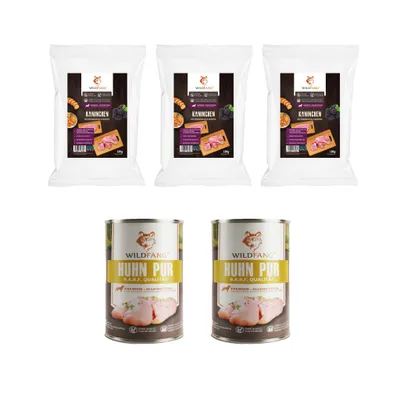 Wildfang Gourmet Box Adulte - Aliments secs et humides - Pur poulet