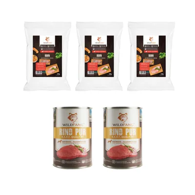 Wildfang Gourmet Box Adulte - Aliments secs et humides - Pur Boeuf