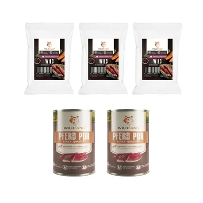 Wildfang Gourmet Box Adulte - Aliments secs et humides - Pur Cheval