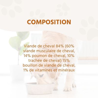 Wildfang Gourmet Box Adulte - Aliments secs et humides - Pur Cheval