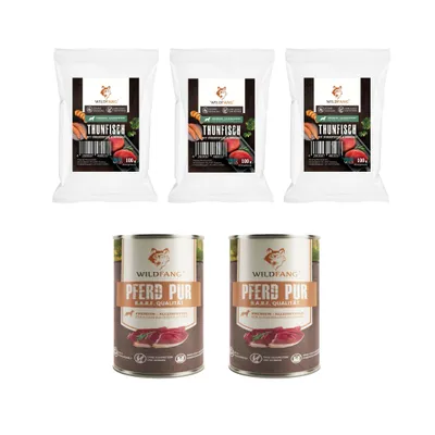 Wildfang Gourmet Box Adulte - Aliments secs et humides - Pur Cheval