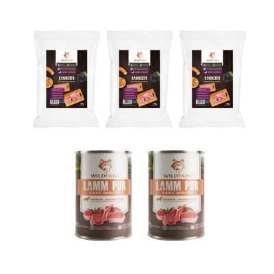 Wildfang Gourmet Box Adulte - Aliments secs et humides - Pur Agneau