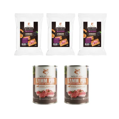 Wildfang Gourmet Box Adulte - Aliments secs et humides - Pur Agneau
