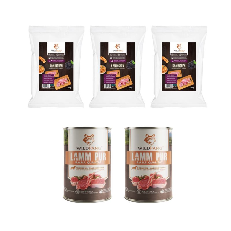 Wildfang Gourmet Box Adulte - Aliments secs et humides - Pur Agneau