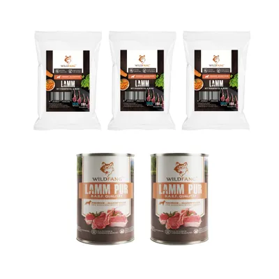 Wildfang Gourmet Box Adulte - Aliments secs et humides - Pur Agneau