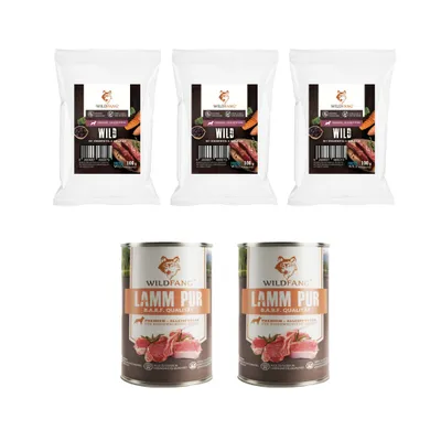 Wildfang Gourmet Box Adulte - Aliments secs et humides - Pur Agneau
