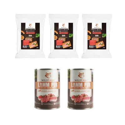 Wildfang Gourmet Box Adulte - Aliments secs et humides - Pur Agneau