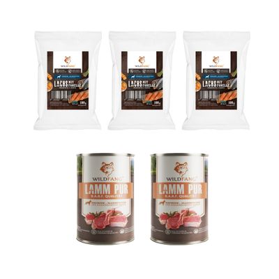 Wildfang Gourmet Box Adulte - Aliments secs et humides - Pur Agneau