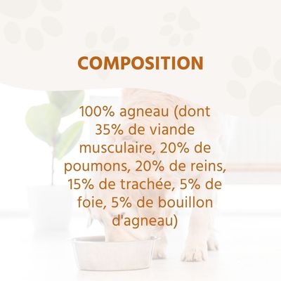 Wildfang Gourmet Box Adulte - Aliments secs et humides - Pur Agneau