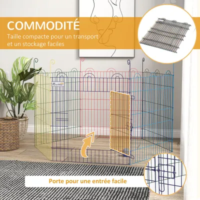 Enclos pliant en métal pour chiens