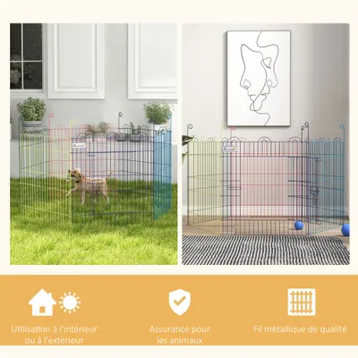 Enclos pliant en métal pour chiens