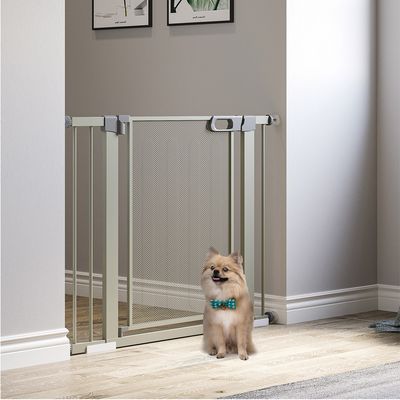 Barrière de sécurité pour animaux domestique avec fermeture automatique