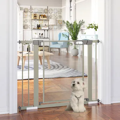 Barrière de sécurité pour animaux domestique avec fermeture automatique