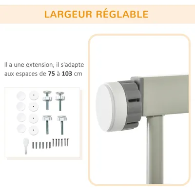 Barrière de sécurité pour animaux domestique avec fermeture automatique
