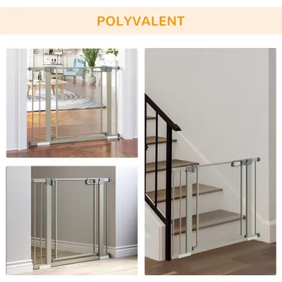 Barrière de sécurité pour animaux domestique avec fermeture automatique
