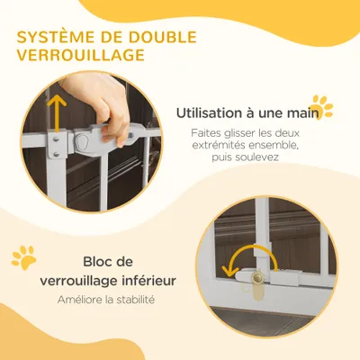 Barrière de sécurité animaux de 104H cm