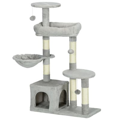 Arbre à chat hauteur centre d'activités multi-niveaux colonnes
