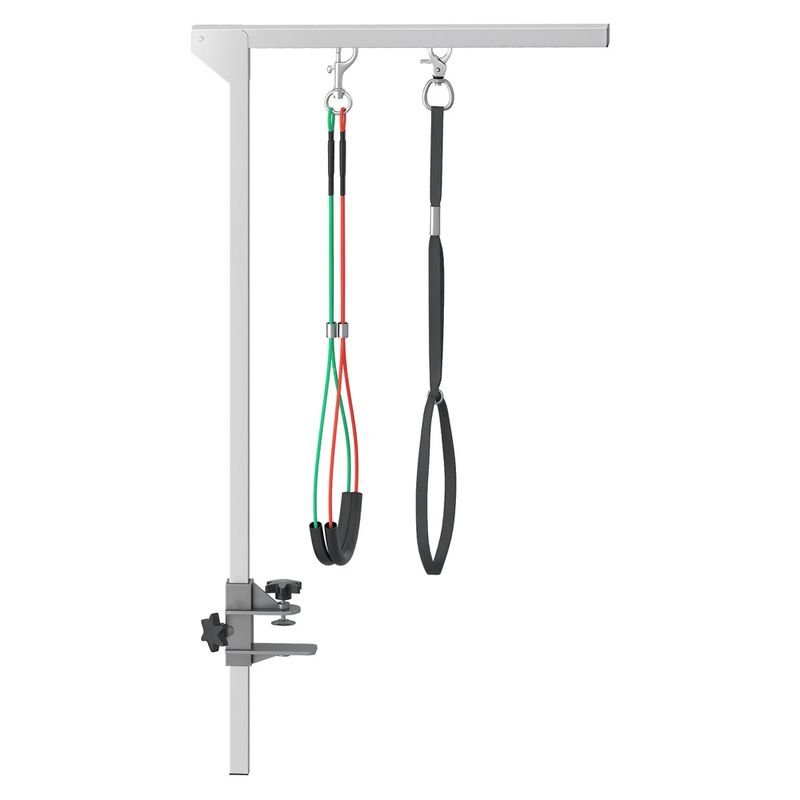 Bras de toilettage pliable pour animaux de compagnie en acier inoxydable