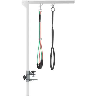 Bras de toilettage pliable pour animaux de compagnie en acier inoxydable