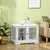 Cage pour chien animaux 2 en 1 table d'appoint meuble cage chien Cage pour chien animaux 2 en 1 table d'appoint meuble cage chien