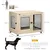 Cage pour chien sur pied avec coussin amovible Cage pour chien sur pied avec coussin amovible