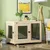 Cage pour chien sur pied avec coussin amovible Cage pour chien sur pied avec coussin amovible