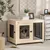 Cage pour chien sur pied avec coussin amovible Cage pour chien sur pied avec coussin amovible