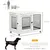 Cage pour chien cage de chien sur pied avec coussin amovible Cage pour chien cage de chien sur pied avec coussin amovible