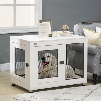 Cage pour chien cage de chien sur pied avec coussin amovible Cage pour chien cage de chien sur pied avec coussin amovible