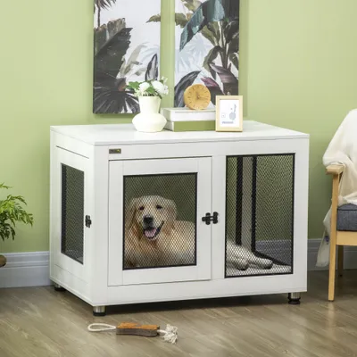 Cage pour chien cage de chien sur pied avec coussin amovible Cage pour chien cage de chien sur pied avec coussin amovible