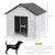 Niche d'extérieur en PP blanc pour chiens de petite et moyenne taille Niche d'extérieur en PP blanc pour chiens de petite et moyenne taille
