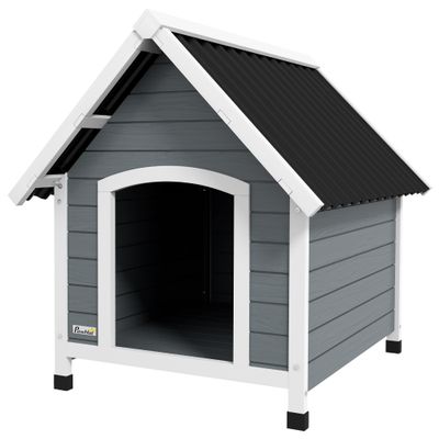 Niche pour chien extérieure en bois avec plancher amovible abri