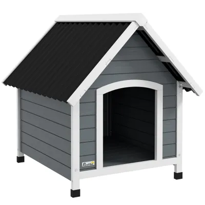 Niche pour chien extérieure en bois avec plancher amovible abri Niche pour chien extérieure en bois avec plancher amovible abri