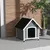 Niche pour chien extérieure en bois avec plancher amovible abri Niche pour chien extérieure en bois avec plancher amovible abri