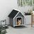 Niche pour chien extérieure en bois avec plancher amovible abri Niche pour chien extérieure en bois avec plancher amovible abri