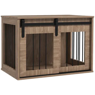 Cage caisse pour chien animaux intérieur porte coulissante Cage caisse pour chien animaux intérieur porte coulissante