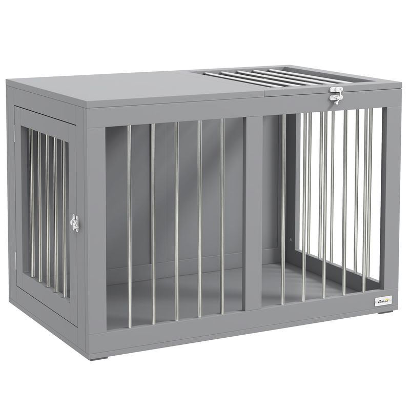 Cage pour chien intérieur niche pour chiens 2 portes