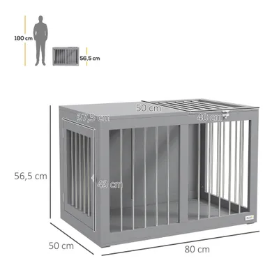 Cage pour chien intérieur niche pour chiens 2 portes Cage pour chien intérieur niche pour chiens 2 portes