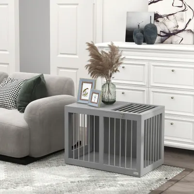 Cage pour chien intérieur niche pour chiens 2 portes Cage pour chien intérieur niche pour chiens 2 portes