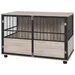 Cage pour chien intérieur, table d'appoint