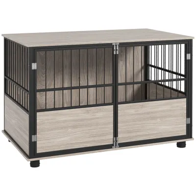 Cage pour chien intérieur, table d'appoint Cage pour chien intérieur, table d'appoint