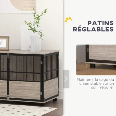 Cage pour chien intérieur, table d'appoint Cage pour chien intérieur, table d'appoint