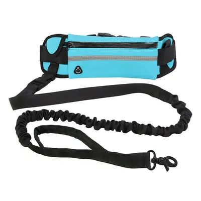 Laisse mains libres pour chien avec sac banane