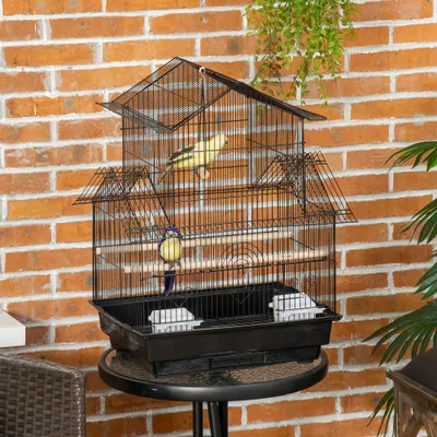 Cage à oiseaux design maison mangeoires perchoirs