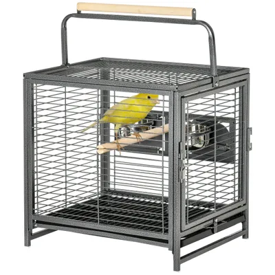 Cage de transport en acier pour perroquets