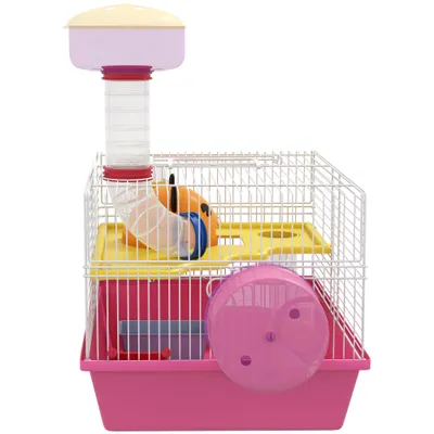 Cage à hamster rat rongeur multicolore avec plateforme