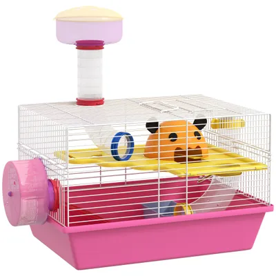 Cage à hamster rat rongeur multicolore avec plateforme