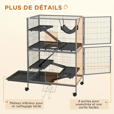 Cage pour rongeurs Multifonction